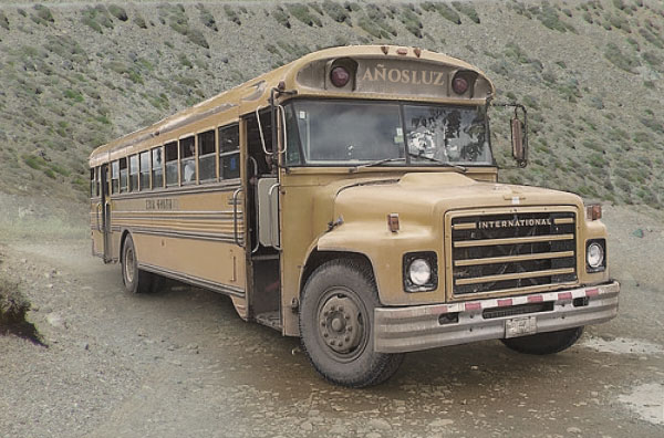 Imagen del mítico autobus de Años Luz en los años 80 Imagen del mítico autobus de Años Luz en los años 80